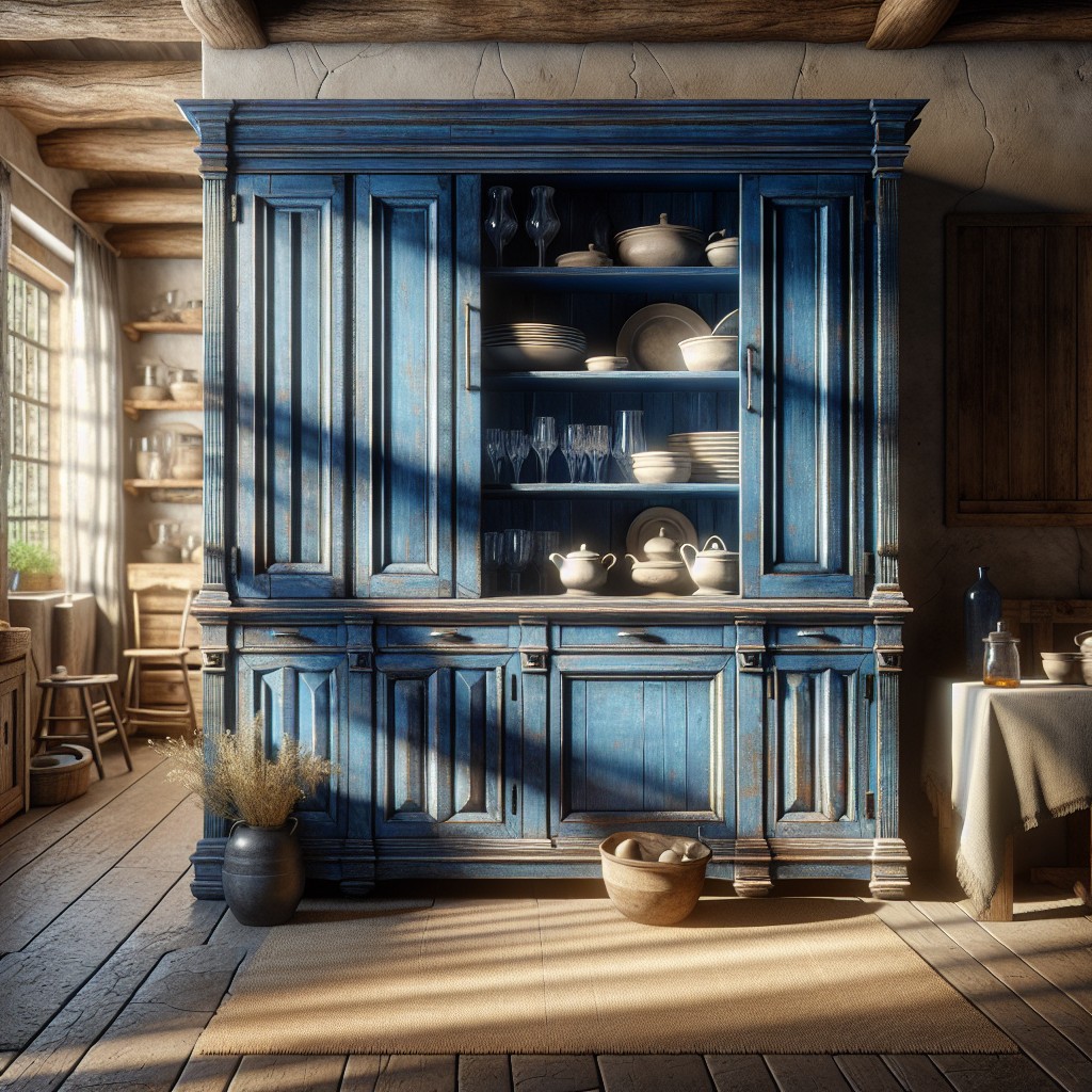 rustic cobalt cabinets