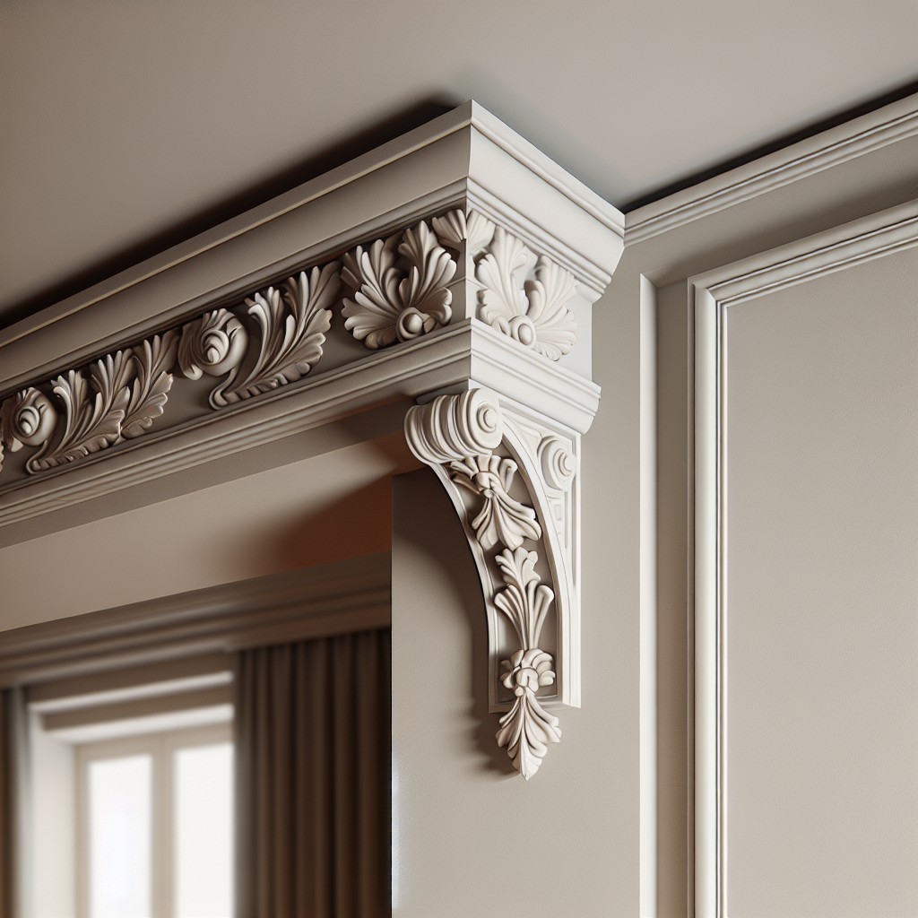 sculpted plaster casing trim design