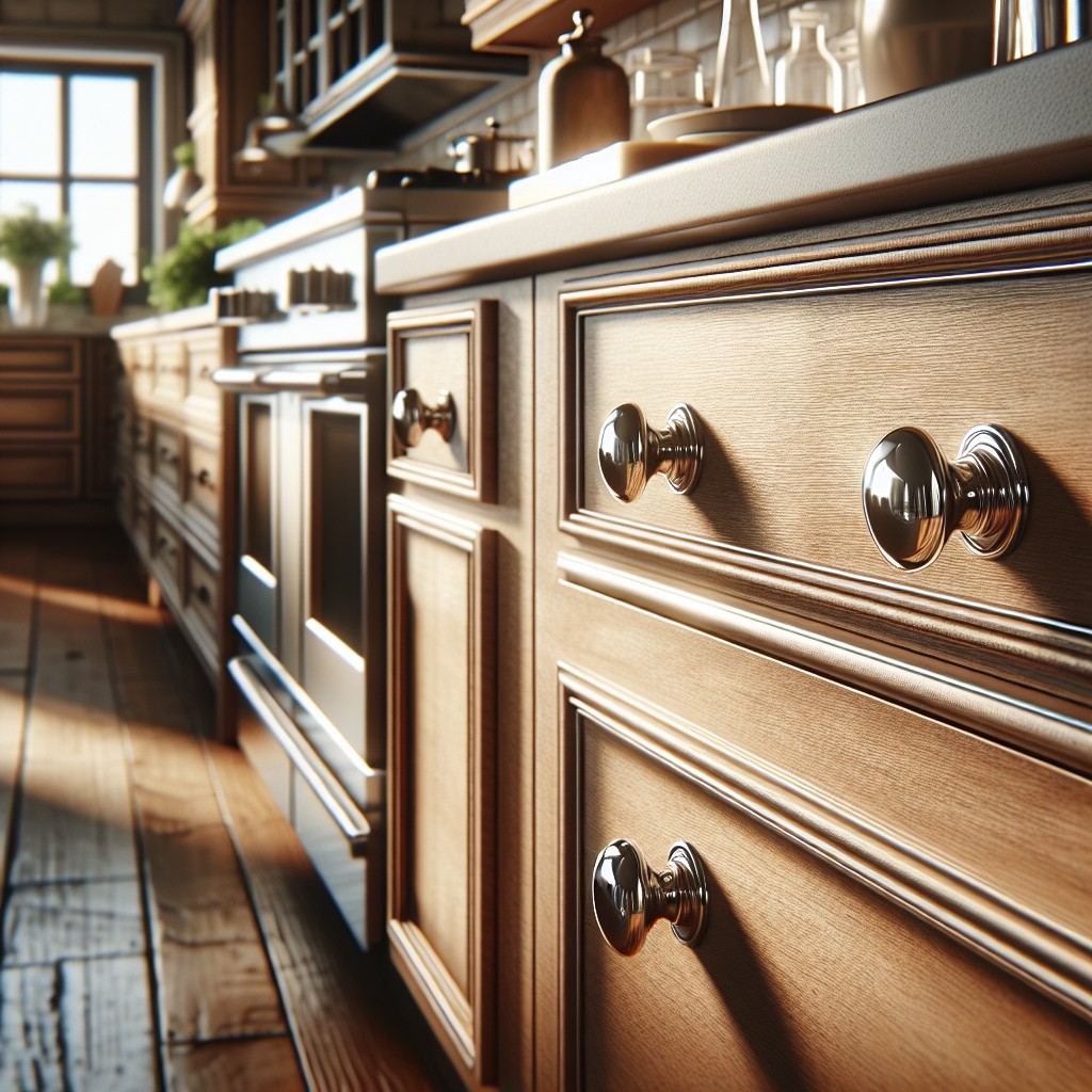 sleek chrome cupped drawer pulls