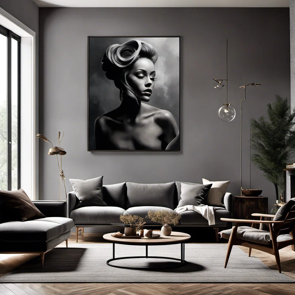 smoky grey wall art