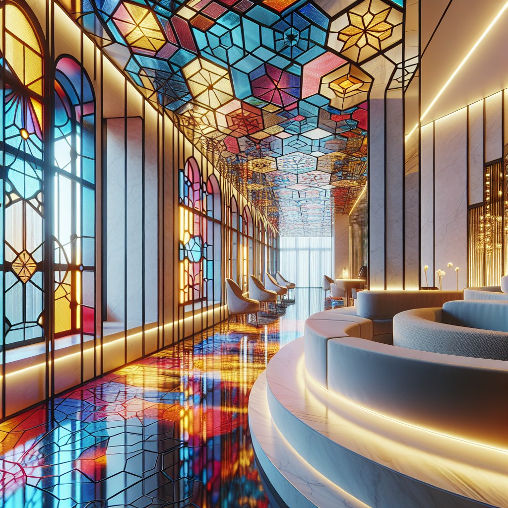 stained glass stops for artistic interiors