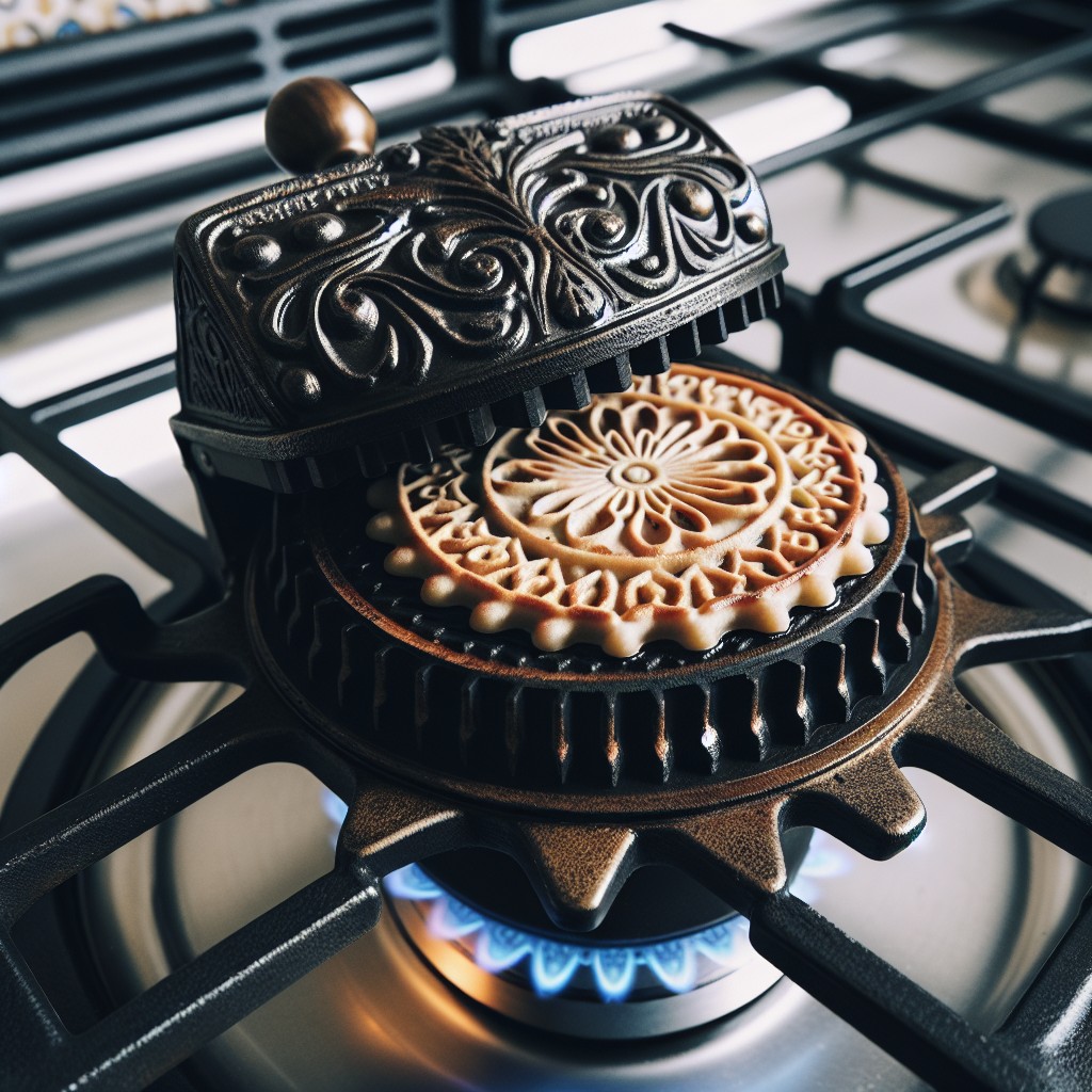 step by step guide using your cast iron pizzelle press