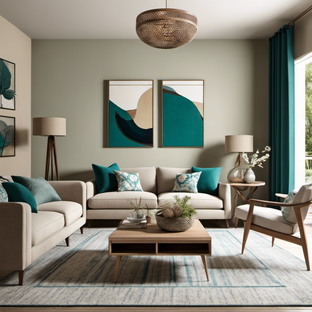 teal and remaining neutral