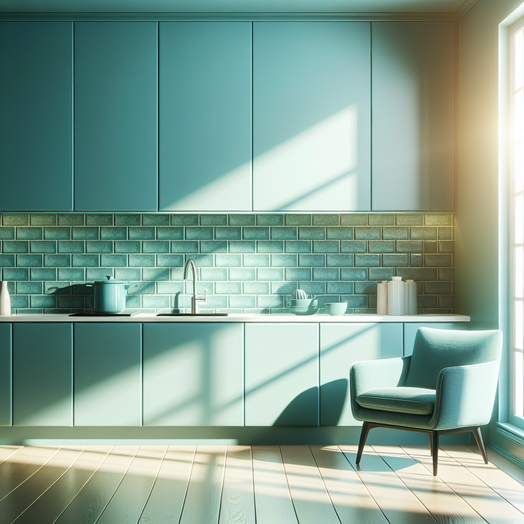 teal backsplash in your kitchen