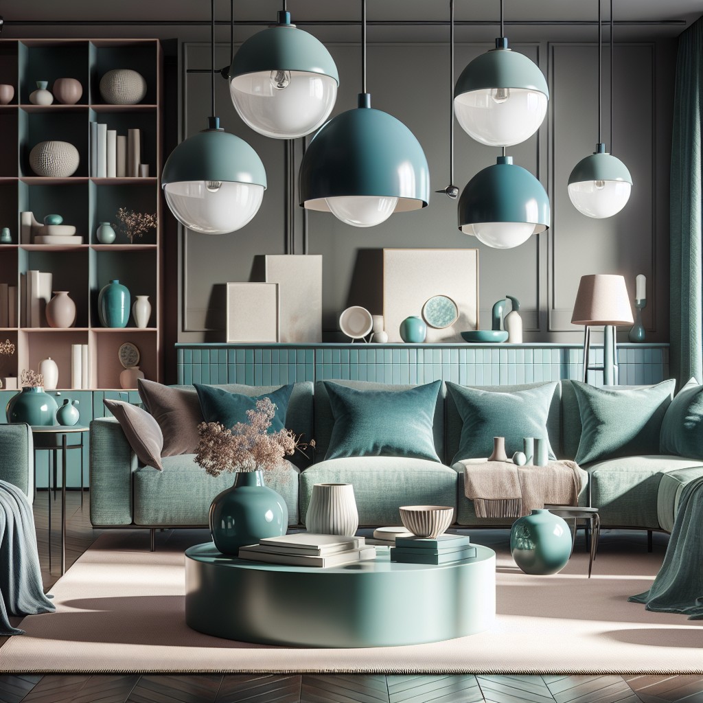 teal pendant lighting fixtures