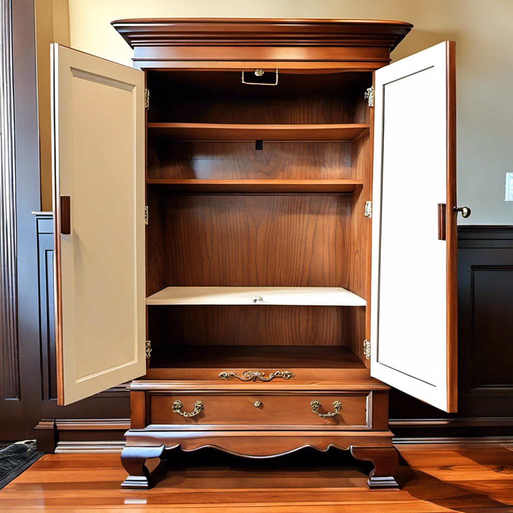 techniques for restoring color in water stained wood cabinets