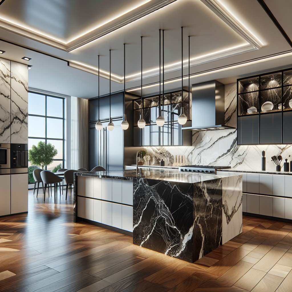 the impact of black and white marble countertops on real estate value
