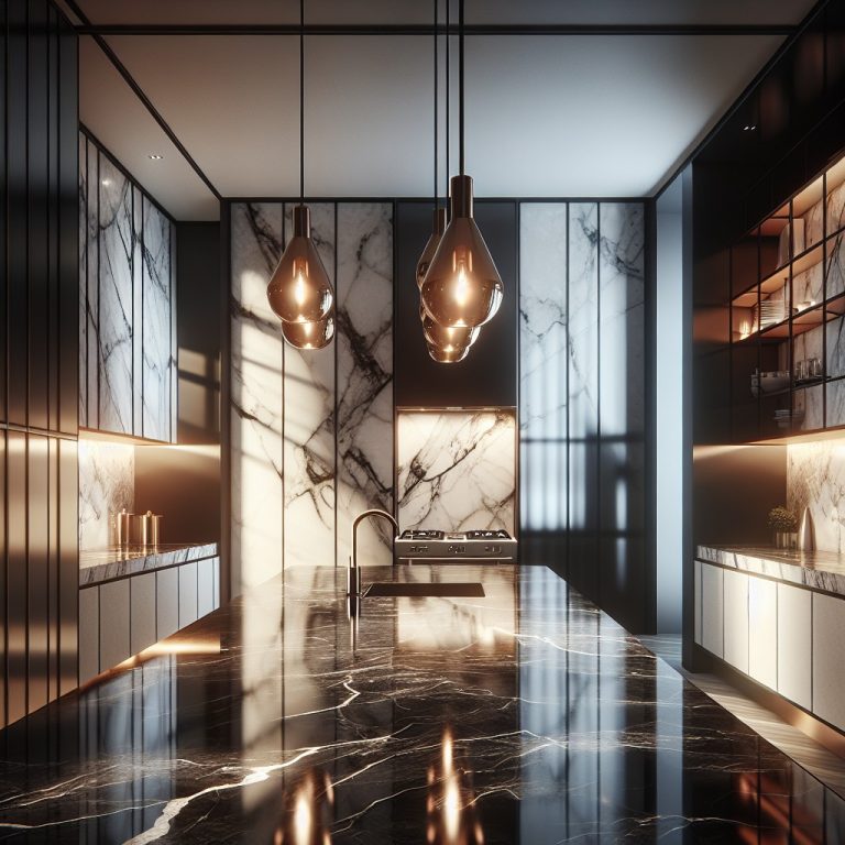 26 White and Black Marble Countertops Ideas for Your Home