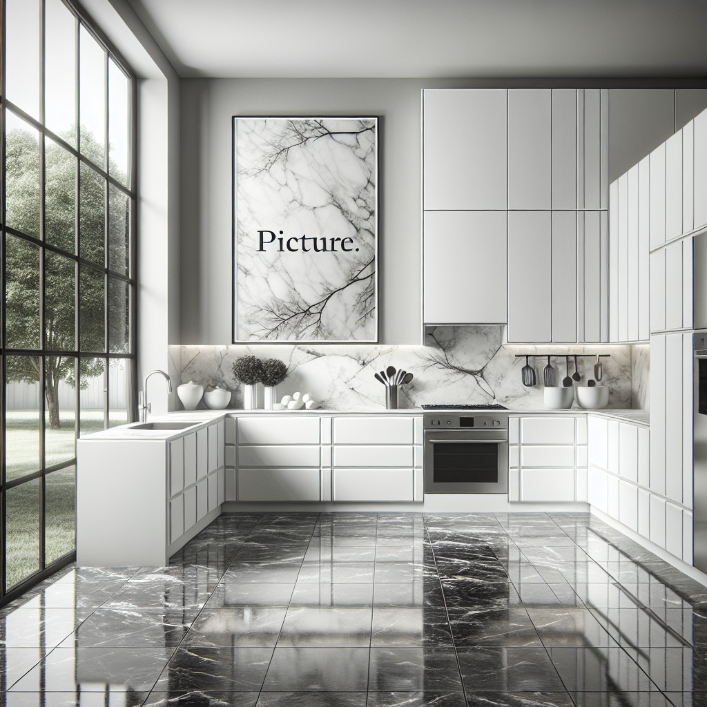 the minimalistic beauty of black and white marble countertops