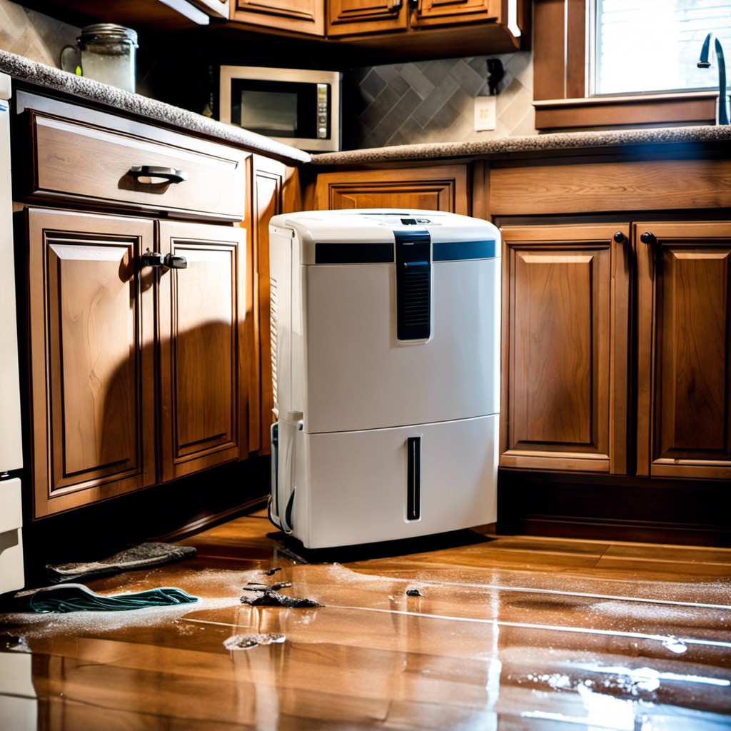 the role of dehumidifiers in rescuing water damaged cabinets