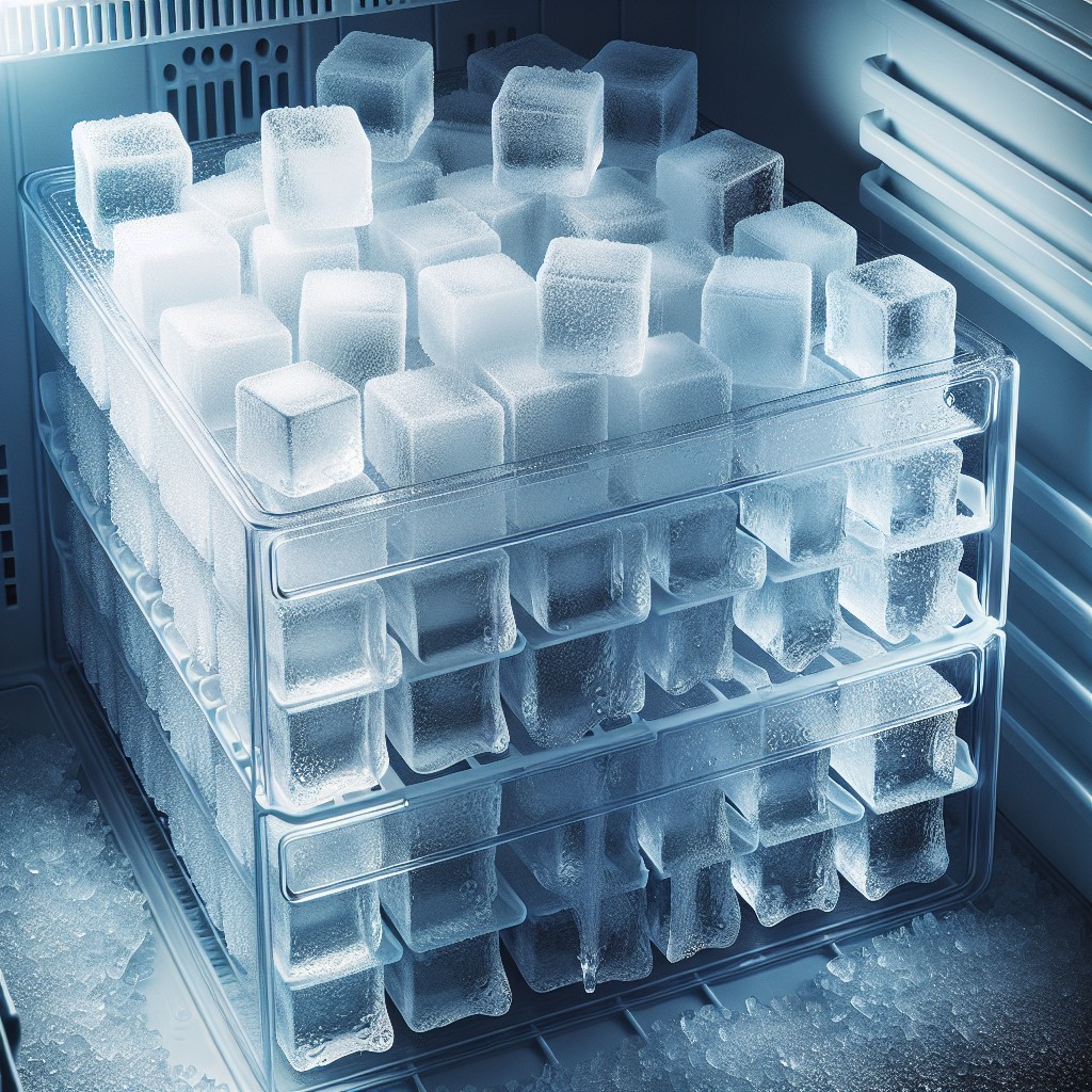 thermal insulated ice cube bin