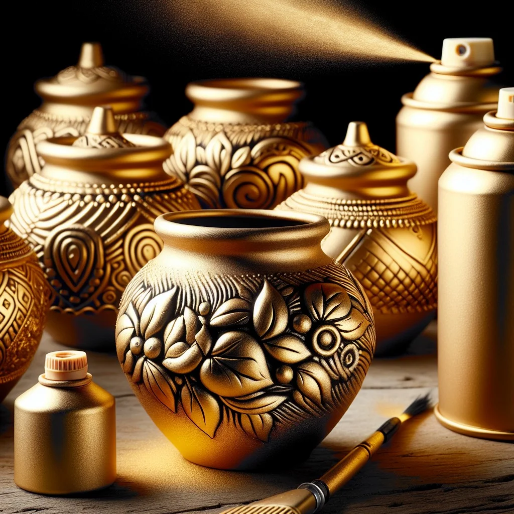 24k Gold Metallic Design Master Floral Spray Paint