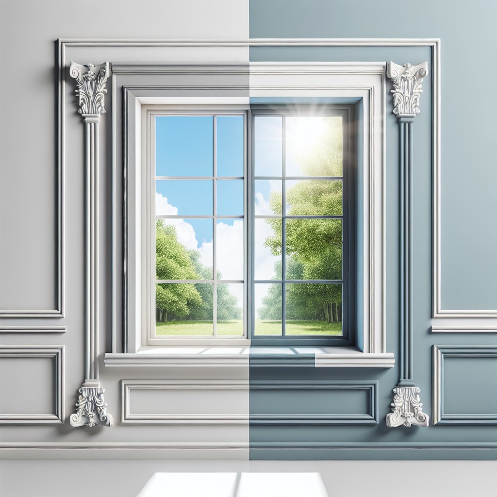 two tone window trim styles