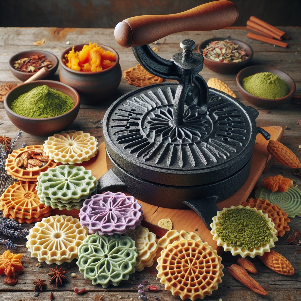 unique pizzelle flavors to create with your press