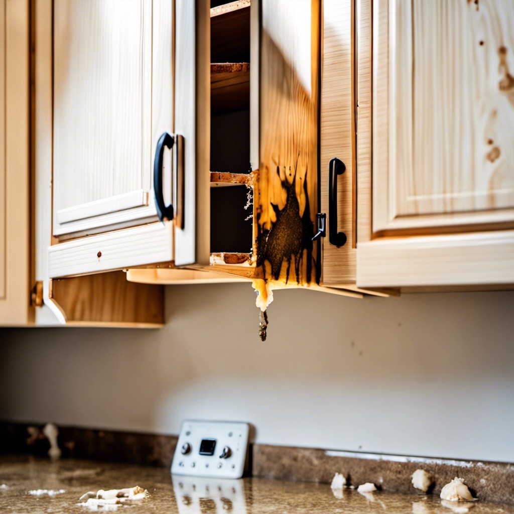 unseen consequences mold development in water damaged cabinets