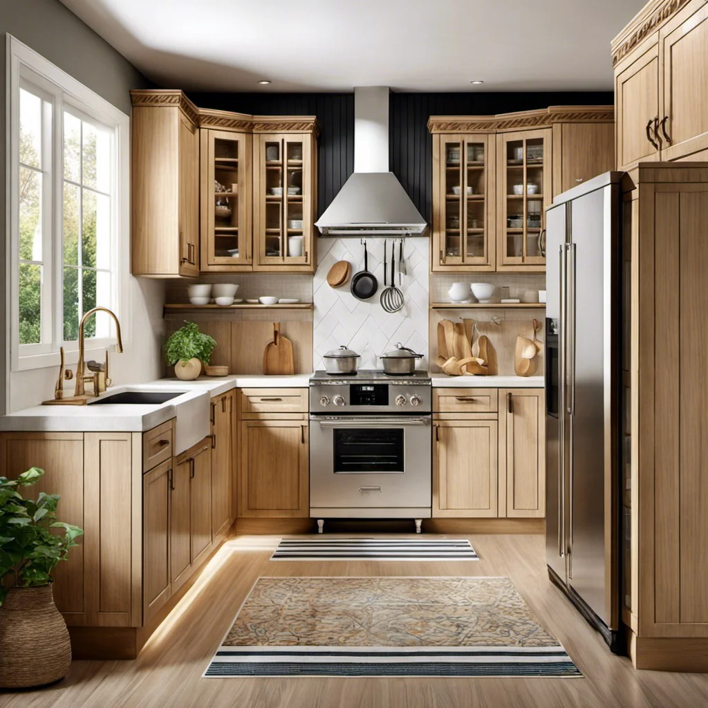 use light wood for a vintage charm