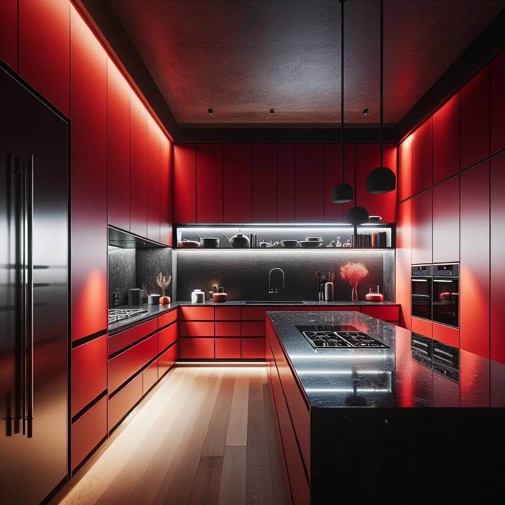vibrant red