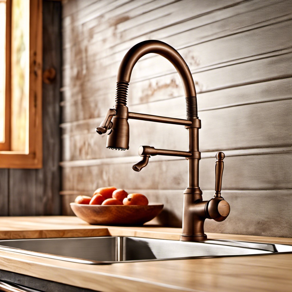 vintage appeal classic coil kitchen faucet styles