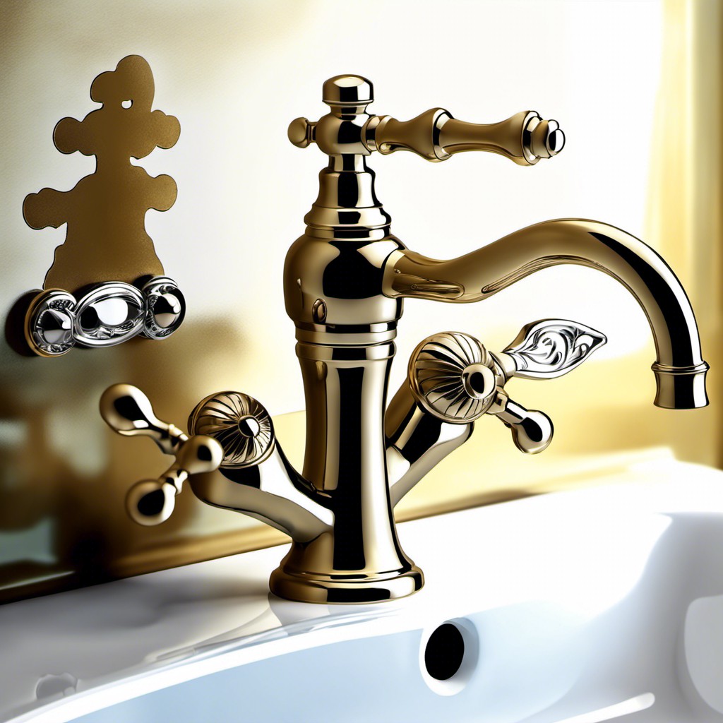 vintage inspired faucet with separate handle
