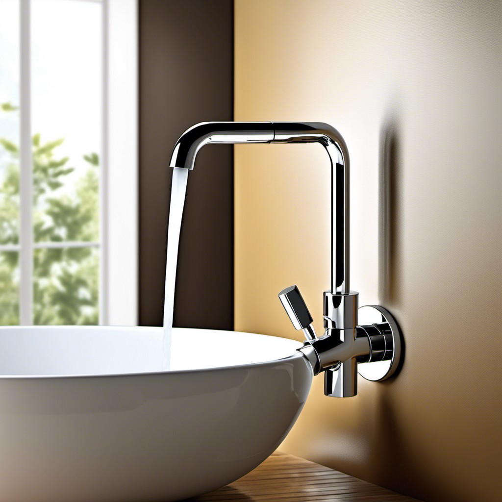 wall mounted faucet with separate handle for modern design