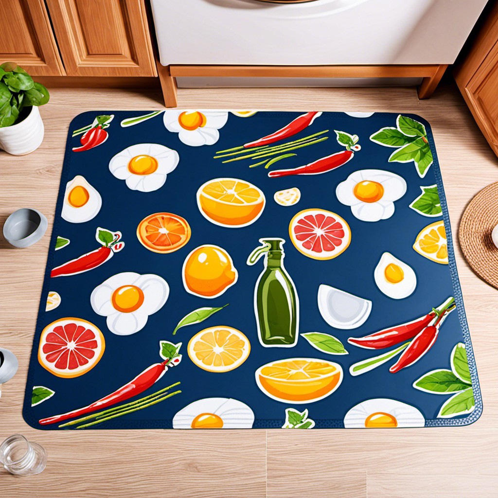 waterproof plastic kitchen mats for easy cleaning