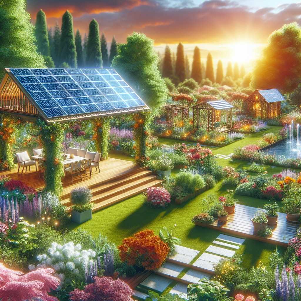 1 solar panels in garden structures