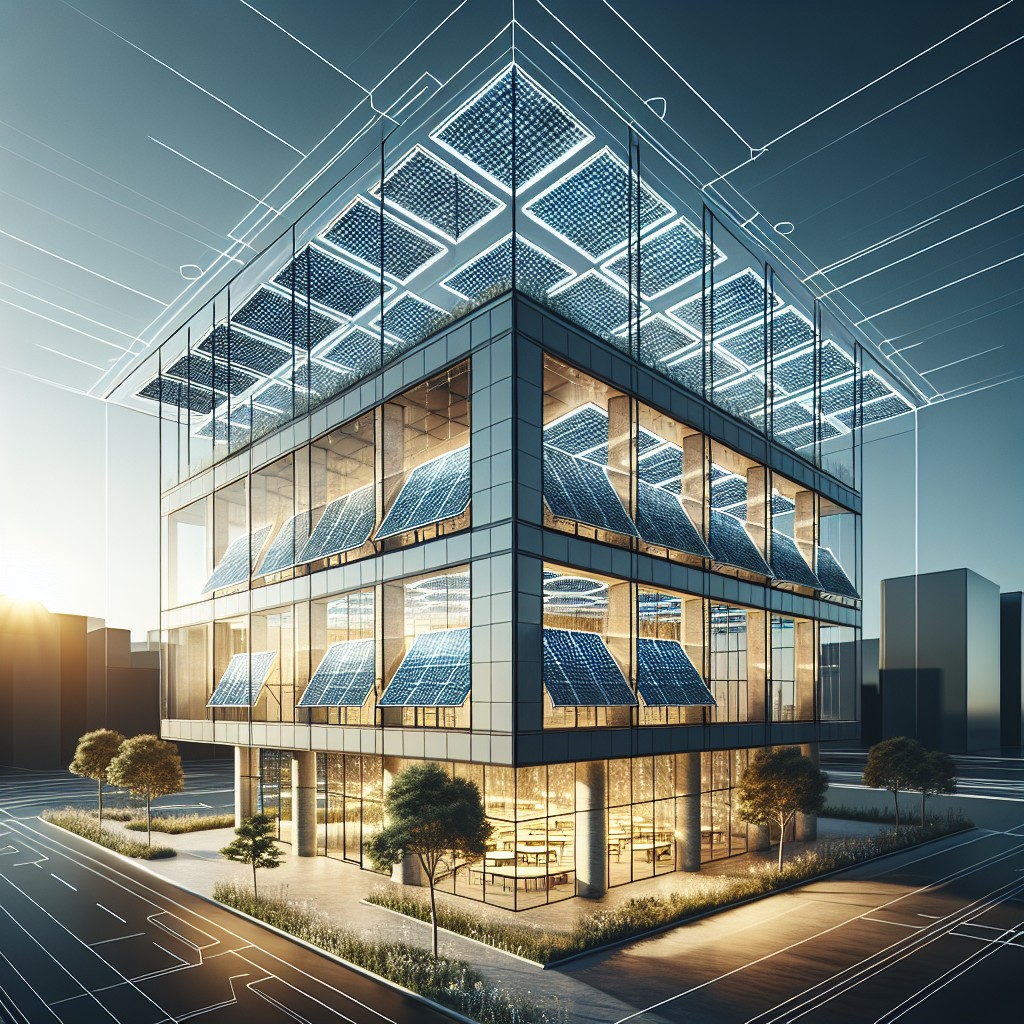 12 solar glass panels for aesthetics and light penetration