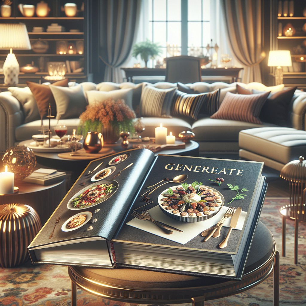 artistic plating gourmet cookbooks as coffee table books