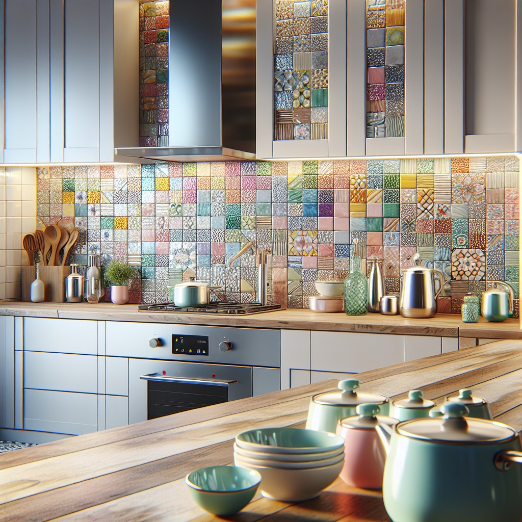 create a grout stick mosaic backsplash in your kitchen