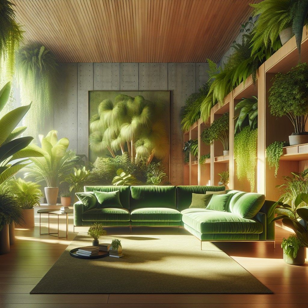 create a jungle vibe with indoor plants