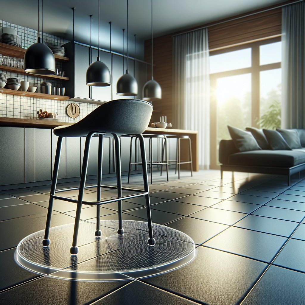 designer high density plastic round floor protectors