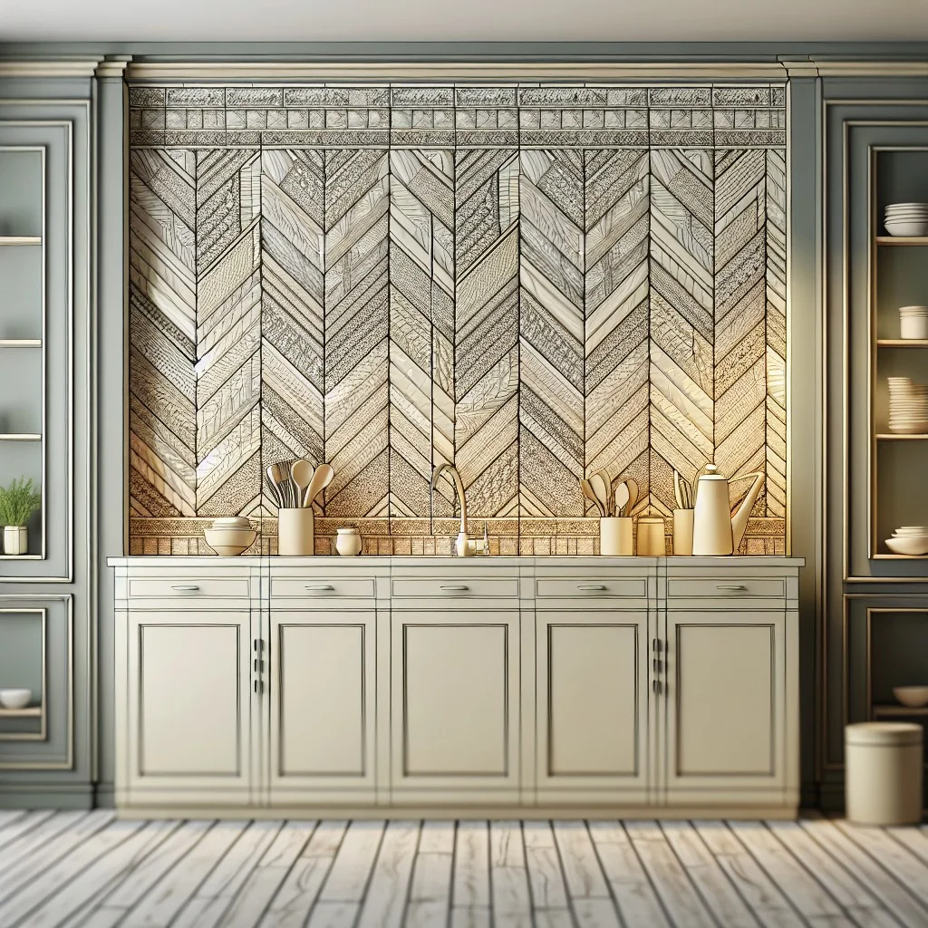 herringbone pattern with vertical tiles