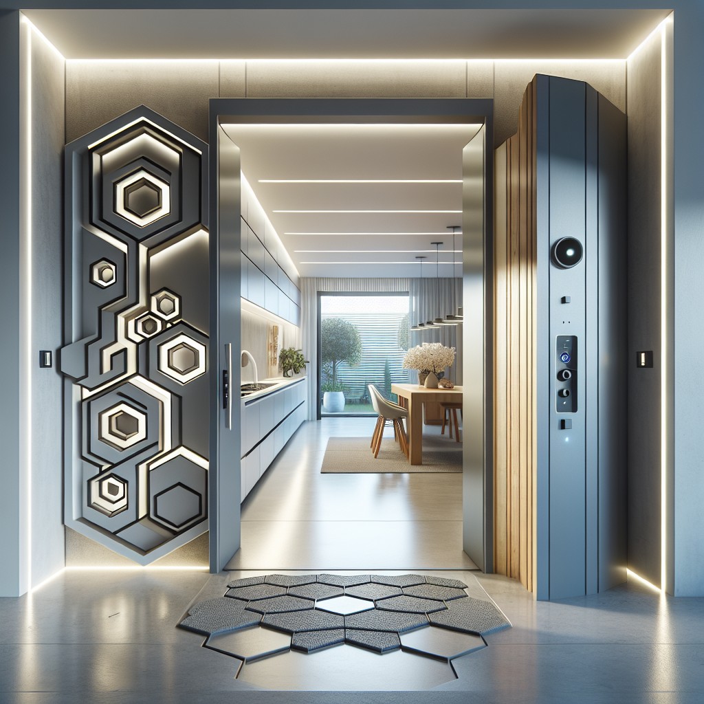 hexagonal door modern design