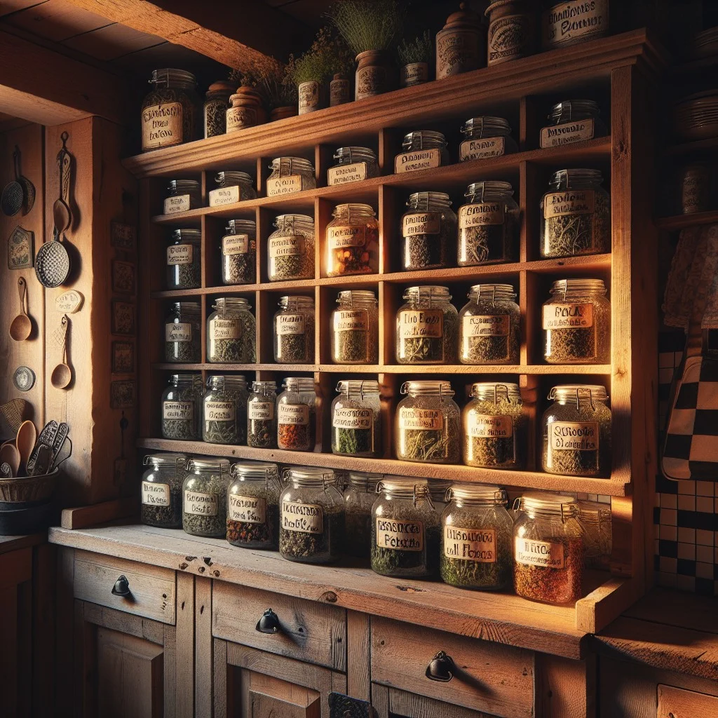 homemade herbal tea collection