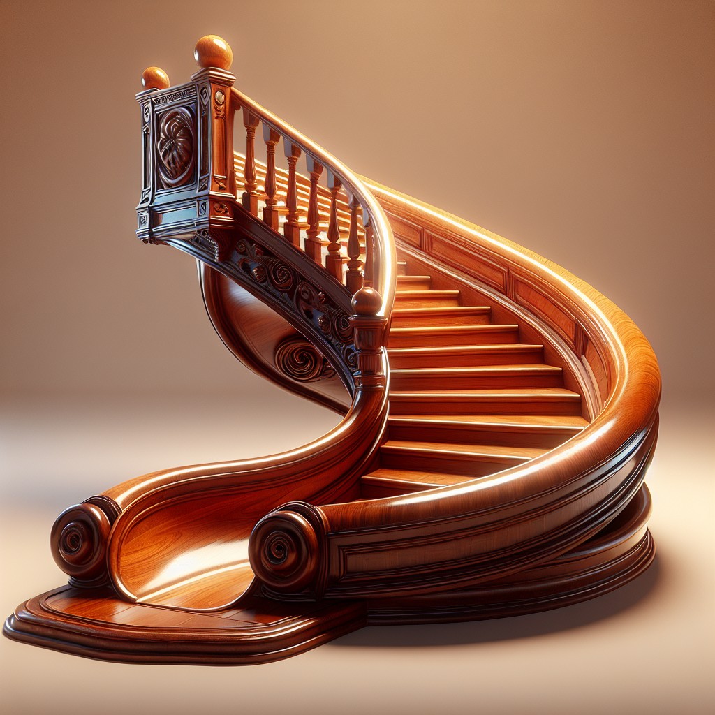 how to integrate a slide for a playful antique staircase