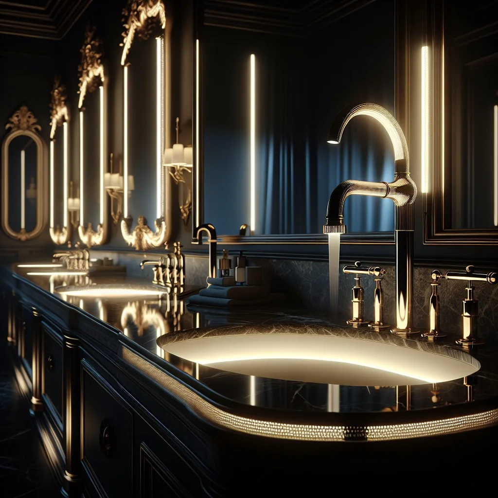 ignite elegance with illuminated faucet