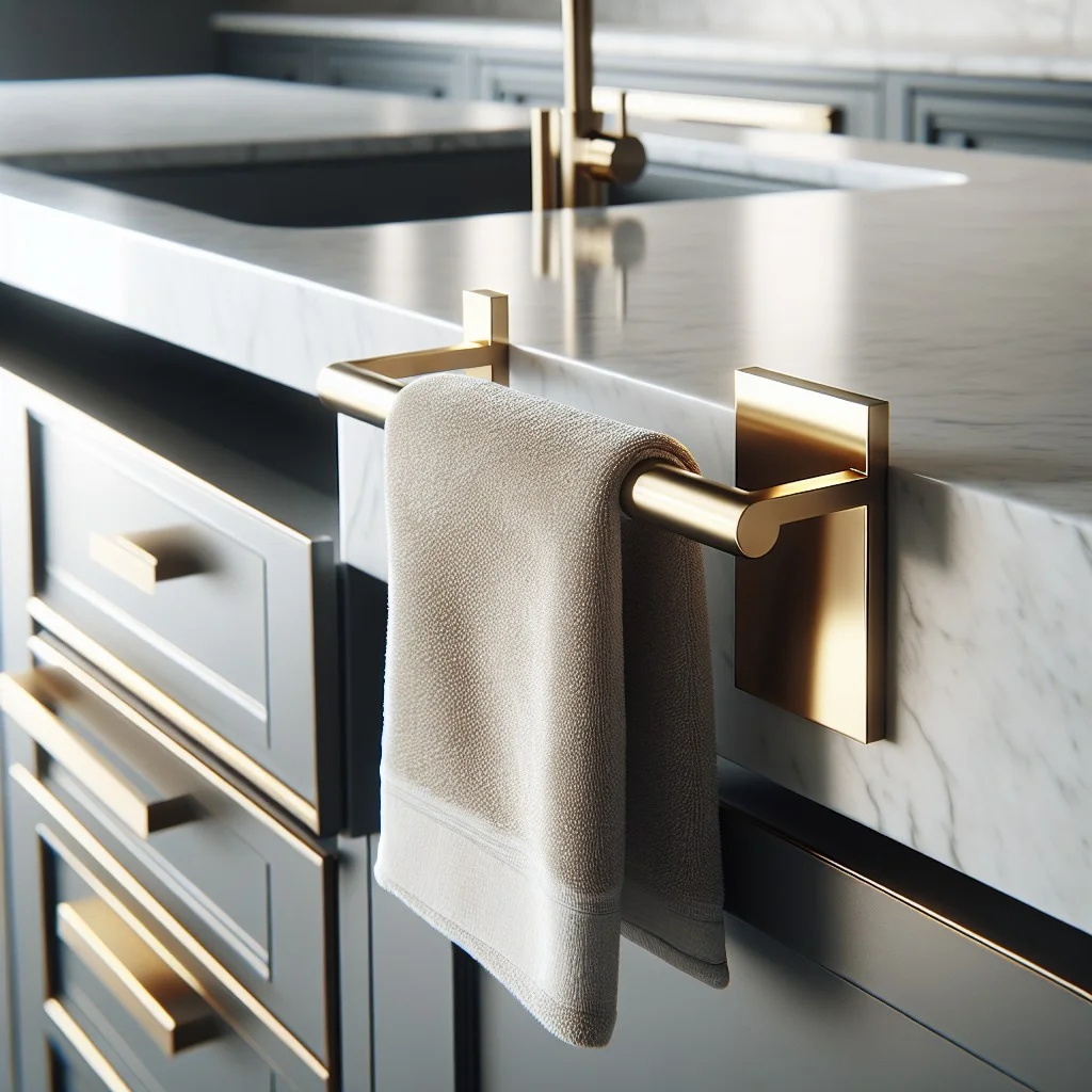 luxury brass towel holder