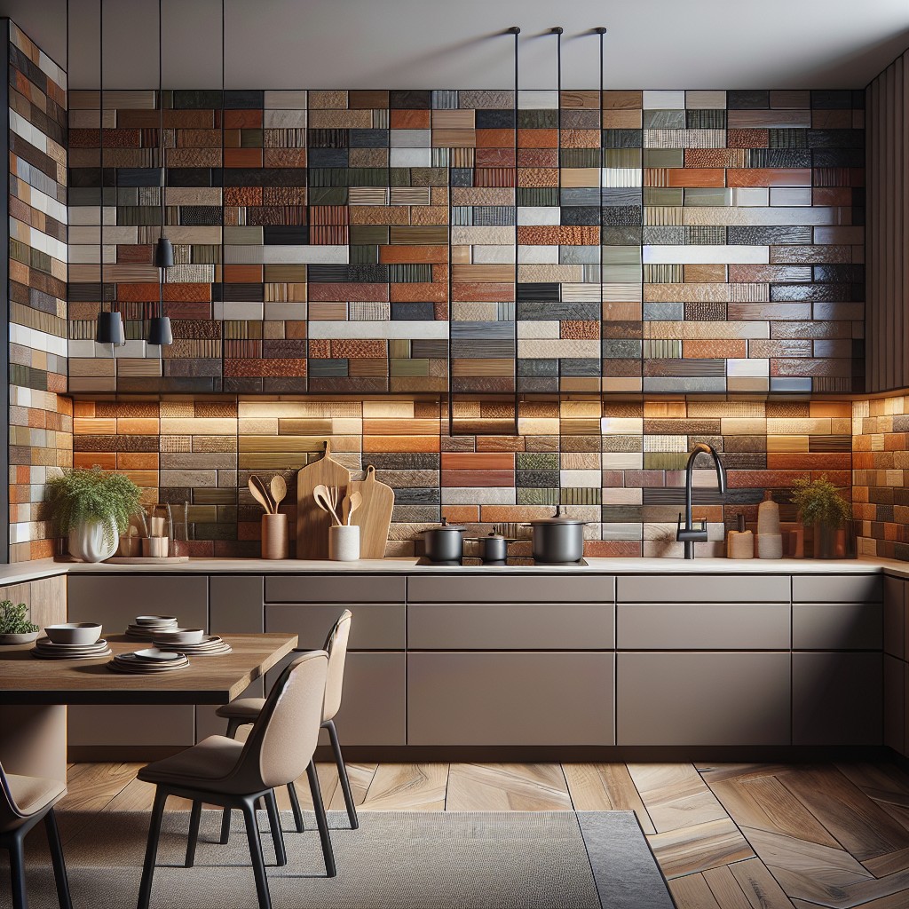 mini vertical stacked tiles ideas