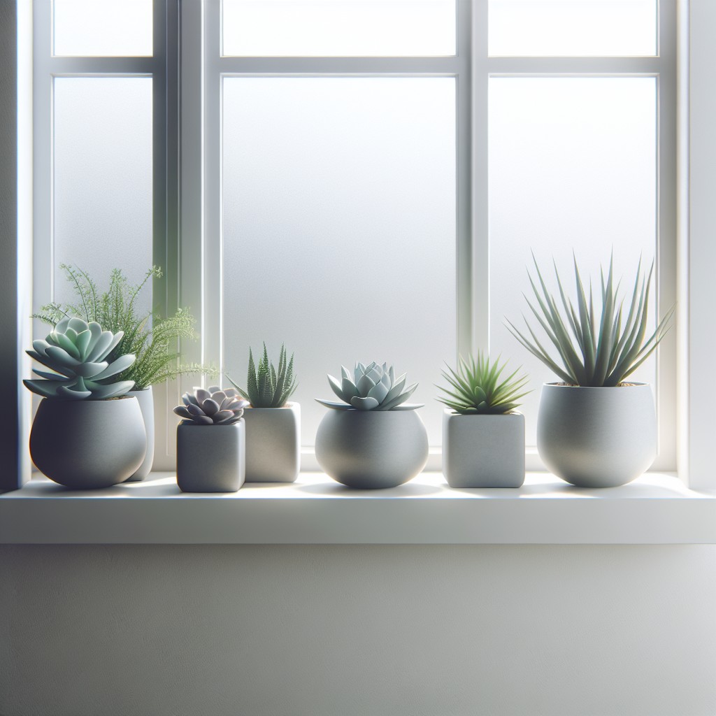 minimalistic windowsill extender for succulents