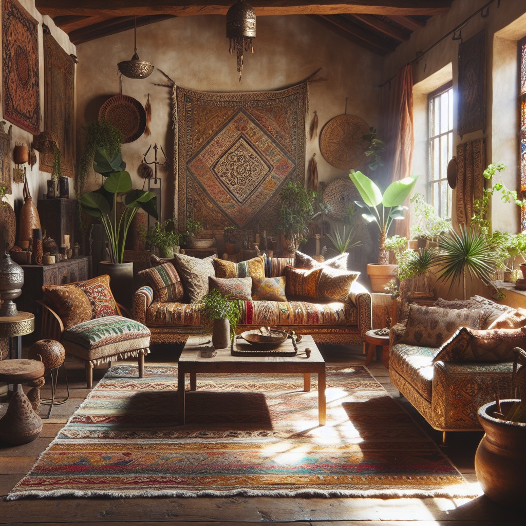 nomadic tribal print sofa