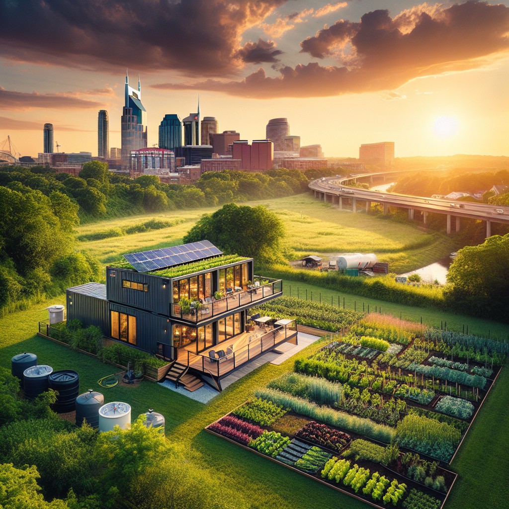 off grid living with container homes in nashville