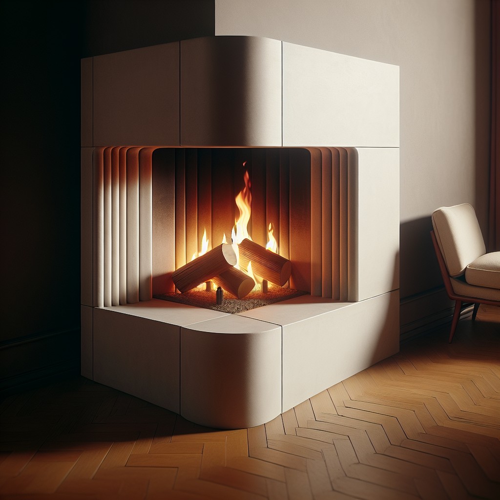 opt for a mid century modern fireplace insert