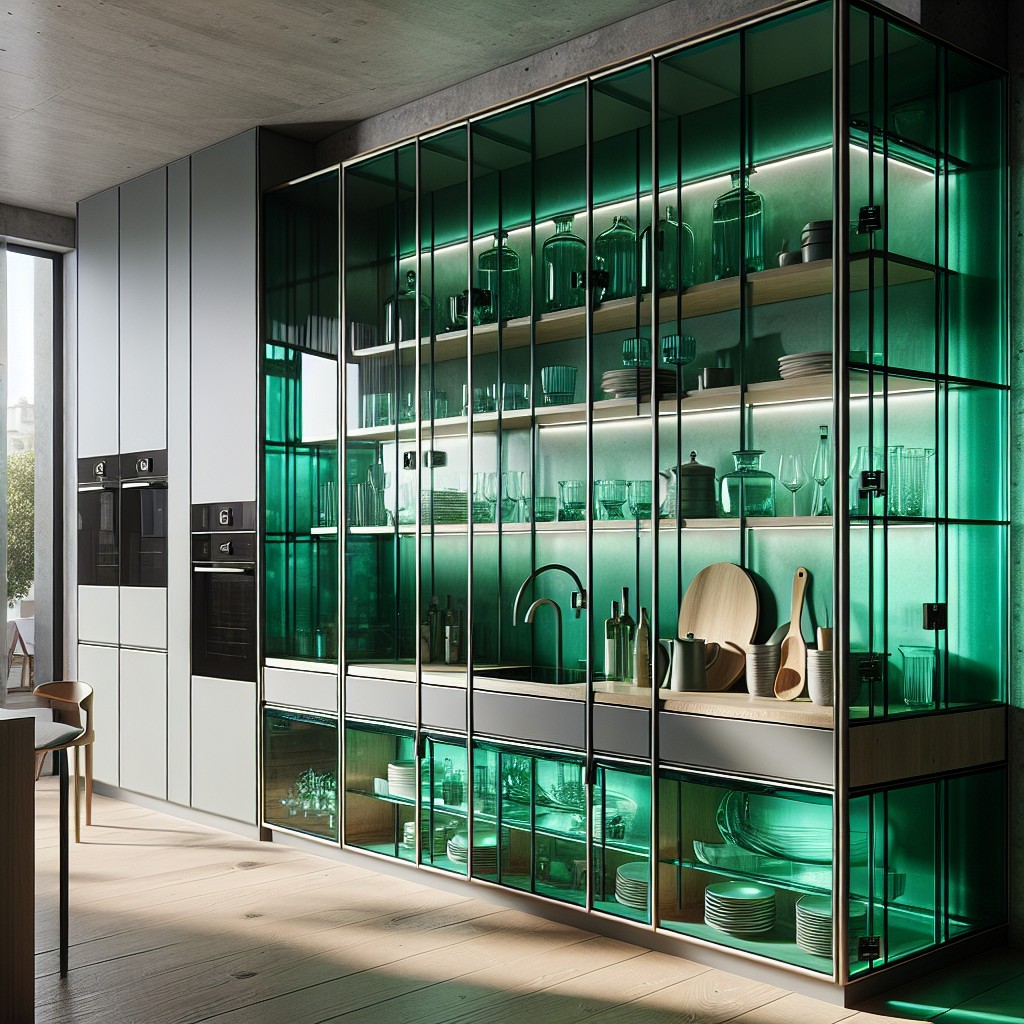 pros and cons of emerald glass for cabinet doors