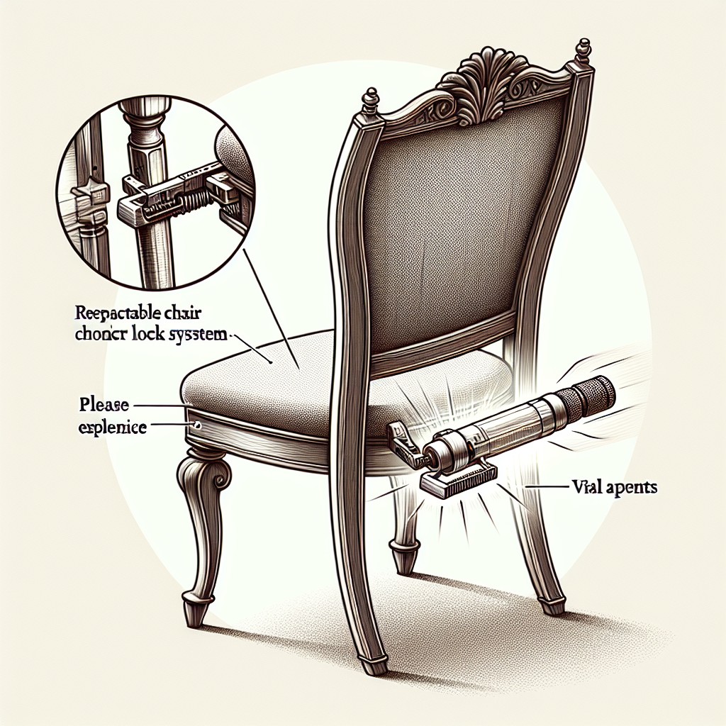 retractable chair lock systems
