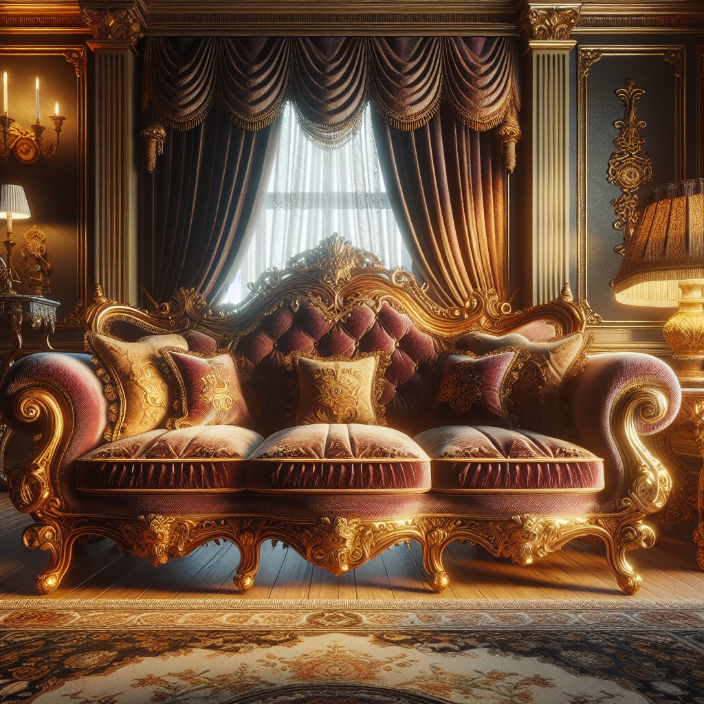 royal victorian style couch
