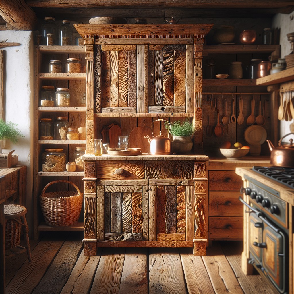 rustic barnwood cabinets