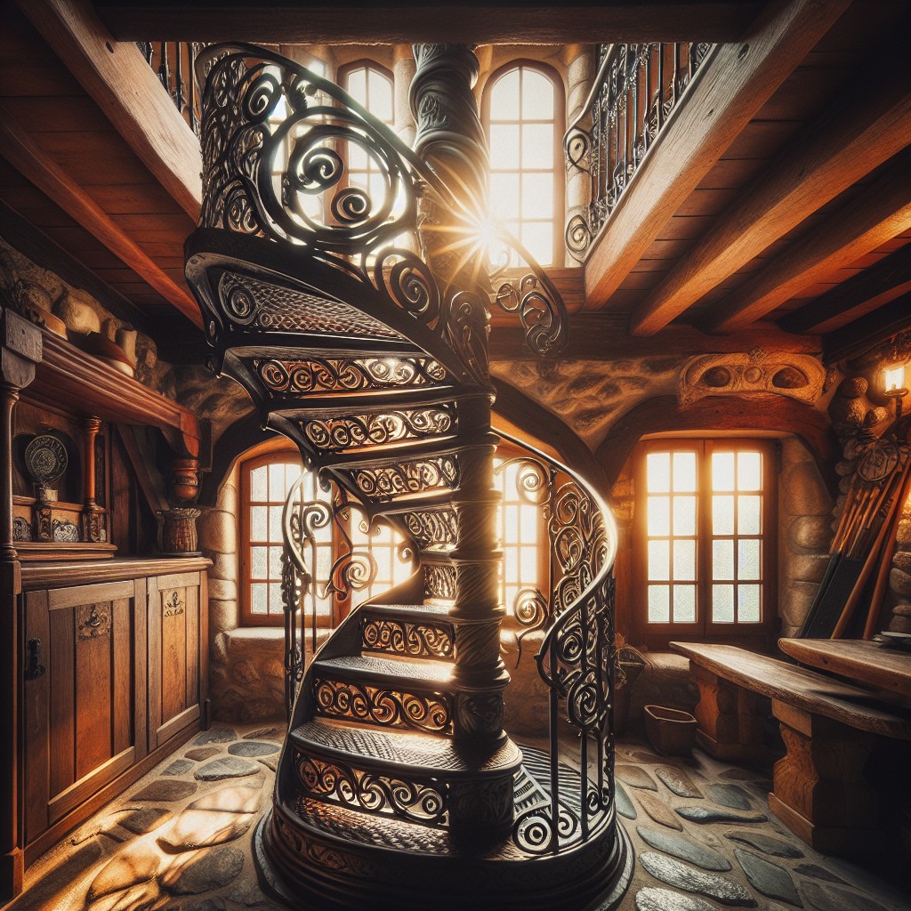 spiral staircases and their vintage charm
