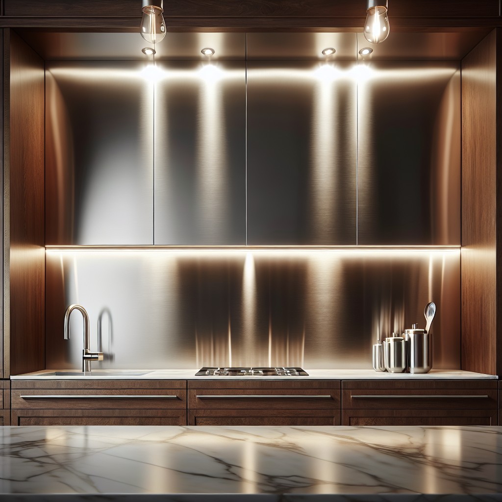 stainless steel backsplash an indestructible kitchen option
