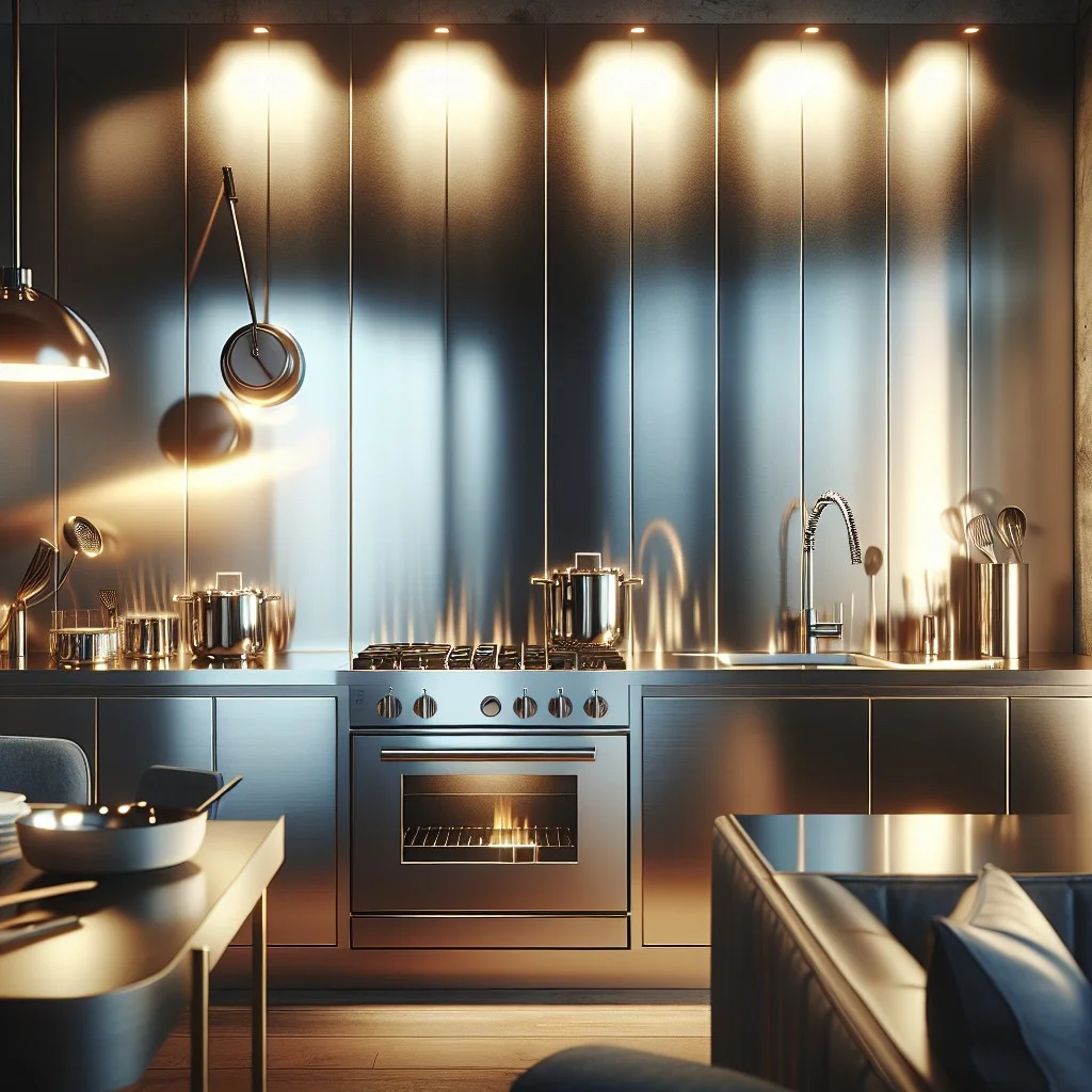 the benefits of a stainless steel panel as a heatproof backsplash