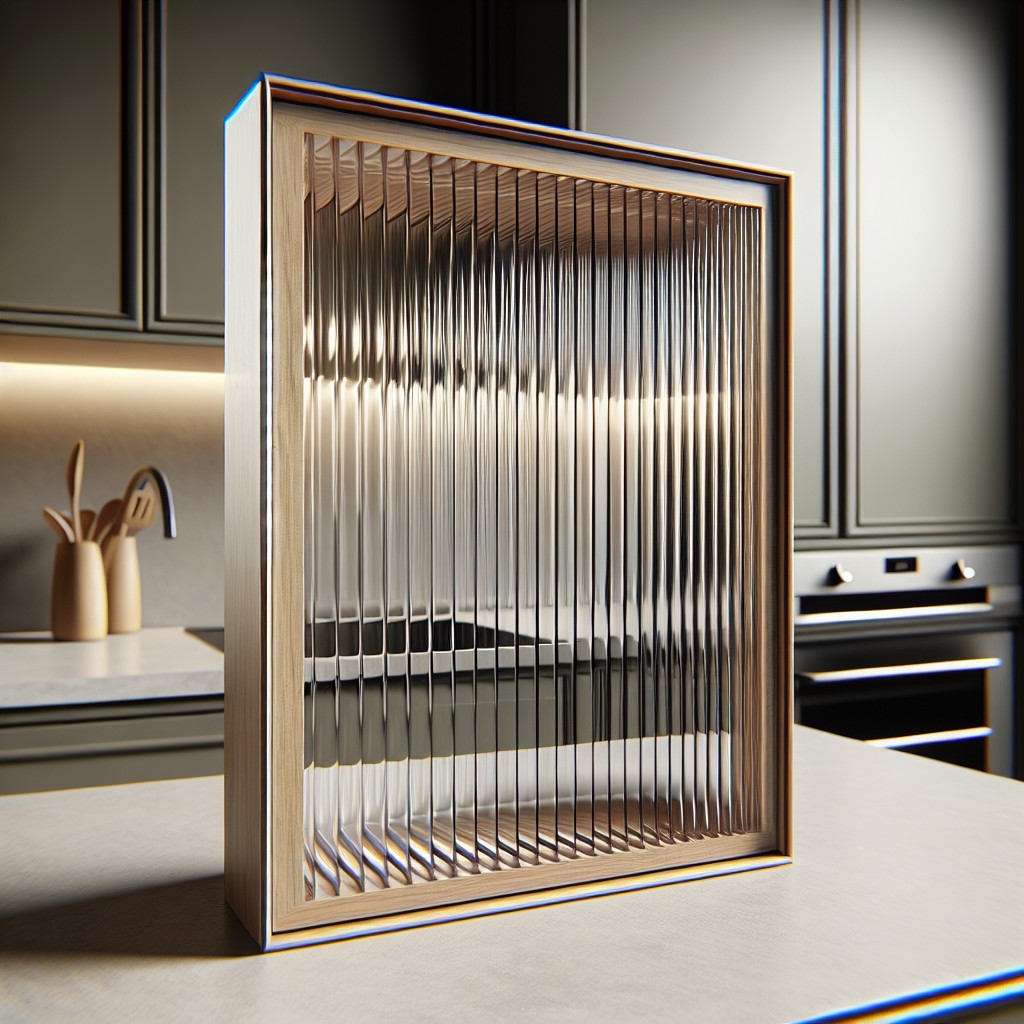 the ins and outs of installing ribbed glass to cabinets